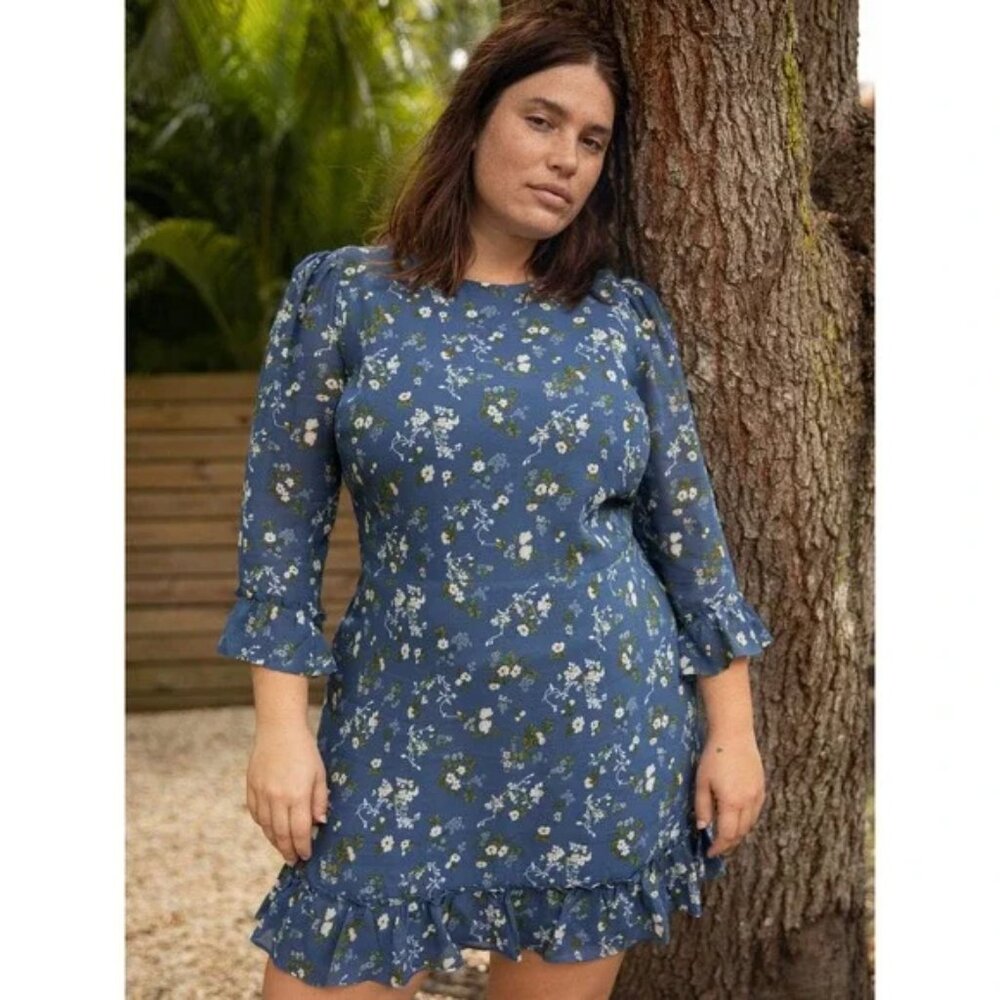 Reformation Doutzen Dress Es 14 - DISCONTINUED RARE Avery print